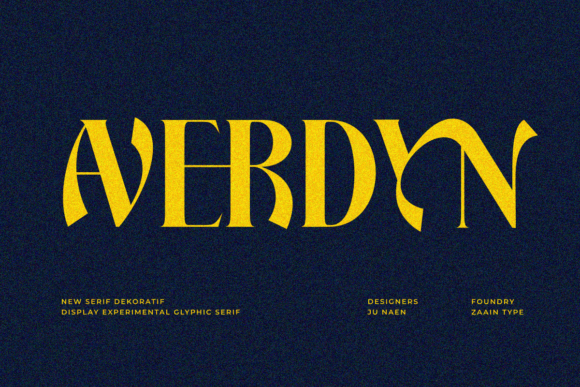 Averdyn Typeface: Elevating Editorial Design with Bold Personality