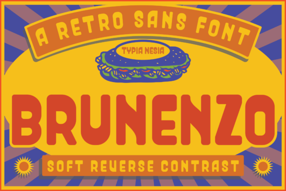 Brunenzo: The Retro Display Font for Bold Brand Identity