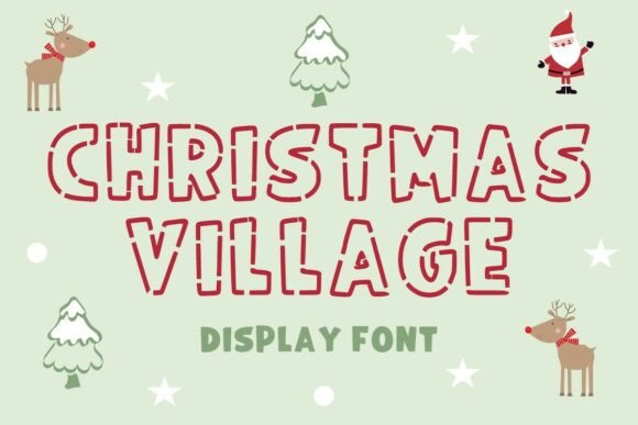 Christmas Village: A Festive Display Typeface for Modern Web Design