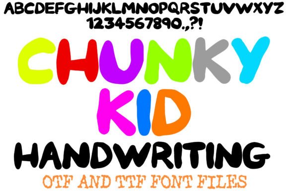 Chunky Kid: The Playful Handwriting Display Font for Small Business Branding