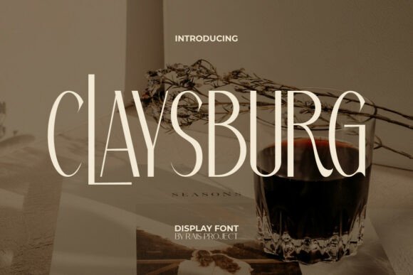 Claysburg: A Modern Sans Serif Display Font for Editorial Design