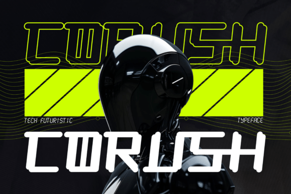 Corush: A Futuristic Display Font for Modern Creators