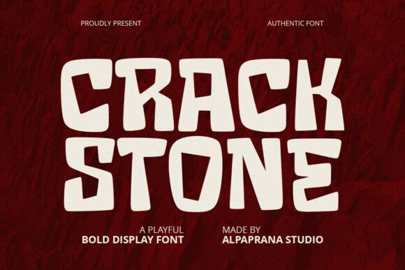 Crack Stone: A Bold Display Typeface for Editorial Design
