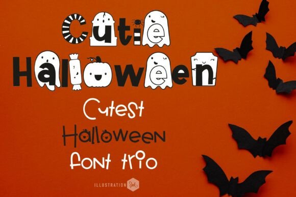 Cutie Halloween Trio: A Playful Typeface for Spooky Branding