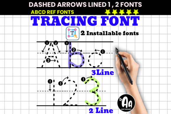 Dashed Arrows Lined Duo: The Display Typeface for Modern Campaigns