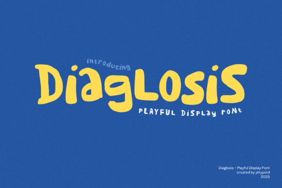 Diaglosis: A Vibrant Display Font for Joyful Web Design