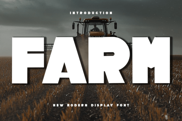 Farm: A Bold Display Font for Modern Editorial Design