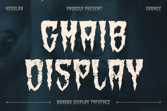 Ghaib: The Ultimate Horror Display Font for Mysterious Designs