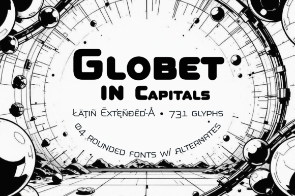 Globet in Capitals: The Premium Display Font for Polished Branding