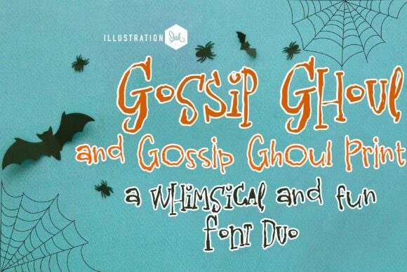 Gossip Ghoul Duo: A Spooky Display Typeface for Makers