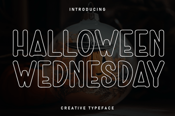 Halloween Wednesday: A Spooky Outline Typeface for Brand Design