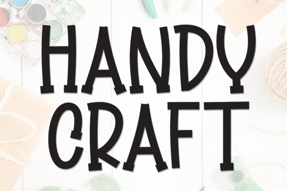 Handy Craft: The Perfect Casual Display Font for Small Business Branding