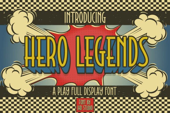Hero Legends: A Bold Typeface for Modern Editorial Design