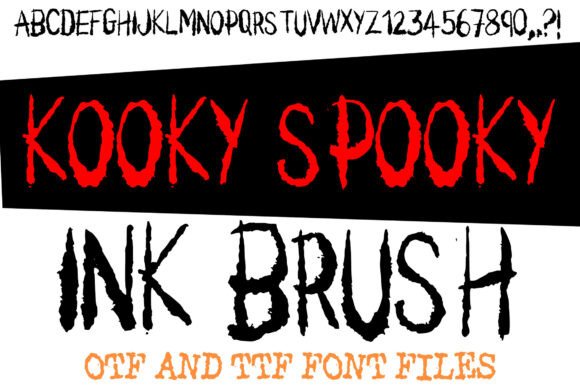 Kooky Spooky Ink Brush: A Display Typeface for Editorial Design