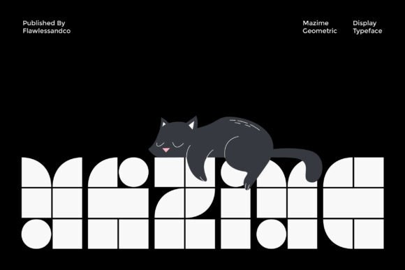 Mazime: The Bold Geometric Display Font for Modern Branding