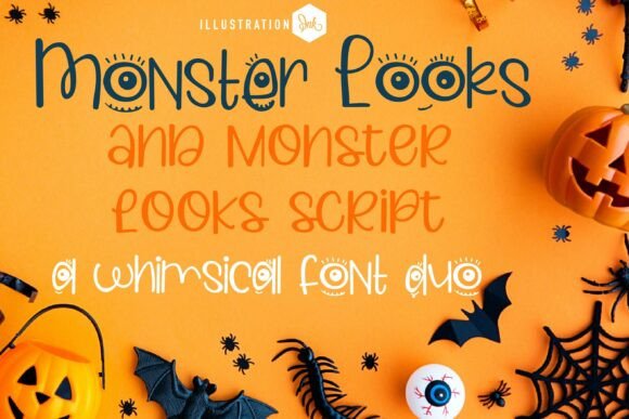 Monster Looks Duo: The Spooky-Cute Typeface for Bold Branding