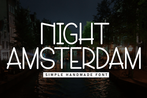 Night Amsterdam: A Modern Display Typeface for Digital Design