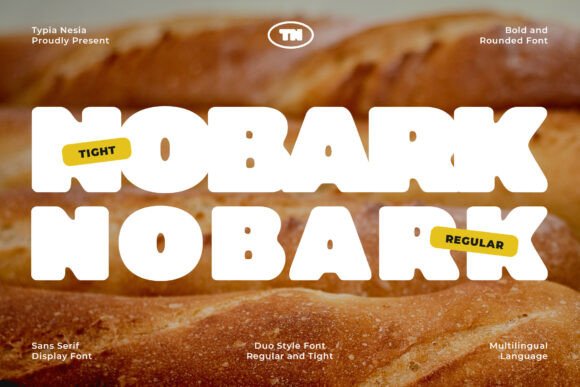 Nobark: A Playful Display Font for Bold Branding