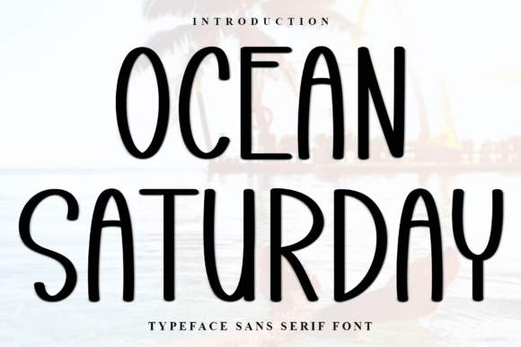 Ocean Saturday: The Festive Display Font for Holiday Designs