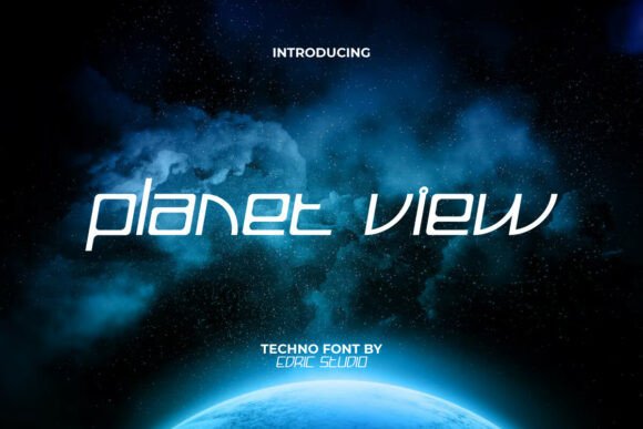 Planet View: The Futuristic Display Font for Modern Brands