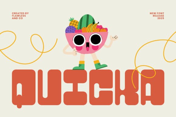 Quicka: A Bold Display Font for High-Energy Branding