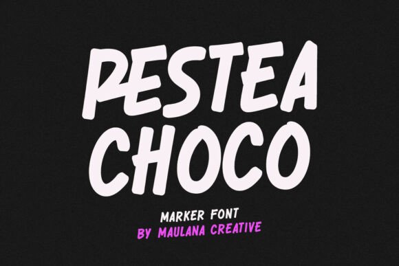 Restea Choco: The Energetic Display Typeface for Bold Web Design