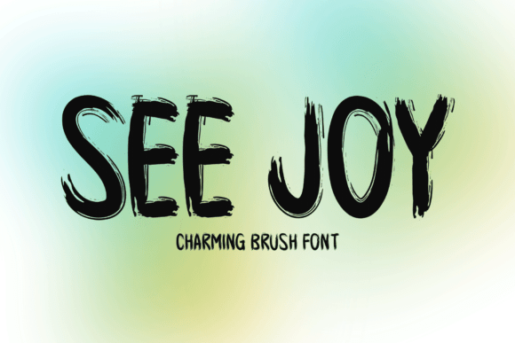 See Joy: A Lively Display Font for Editorial Design