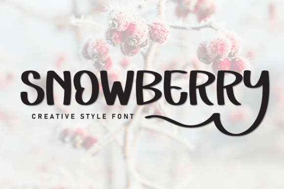 Snowberry Handwritten Display Font for Modern Web Design