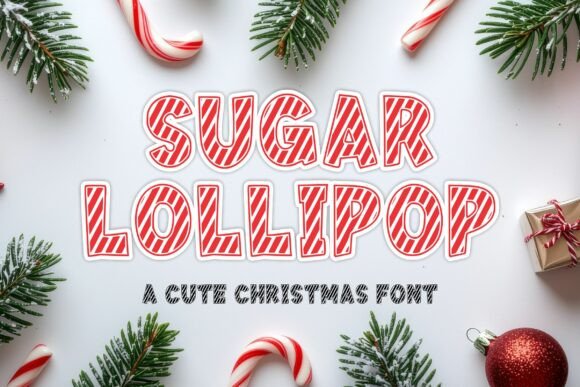 Sugar Lollipop: The Festive Display Font for Holiday Branding